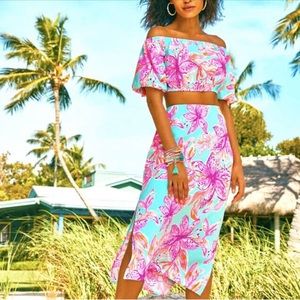 NWT Lilly Pulitzer Esmeray Skirt Set